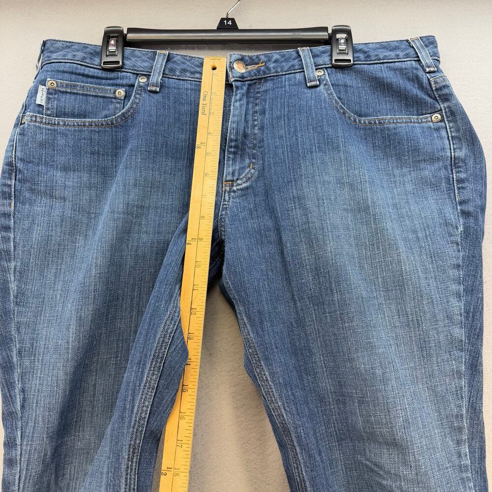 Carhartt Jeans Women's 14x30 Blue Curvy Fit Straight Leg Western Work Wear - Picture 11 of 13